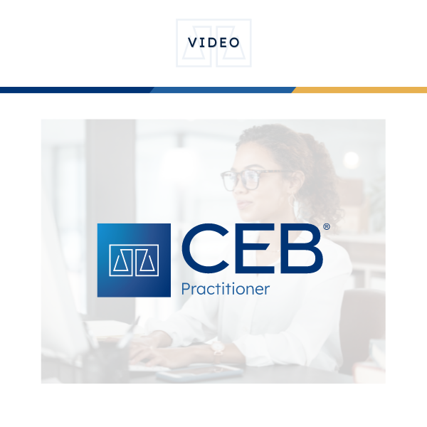 CEB Practitioner Overview for Small Law firms