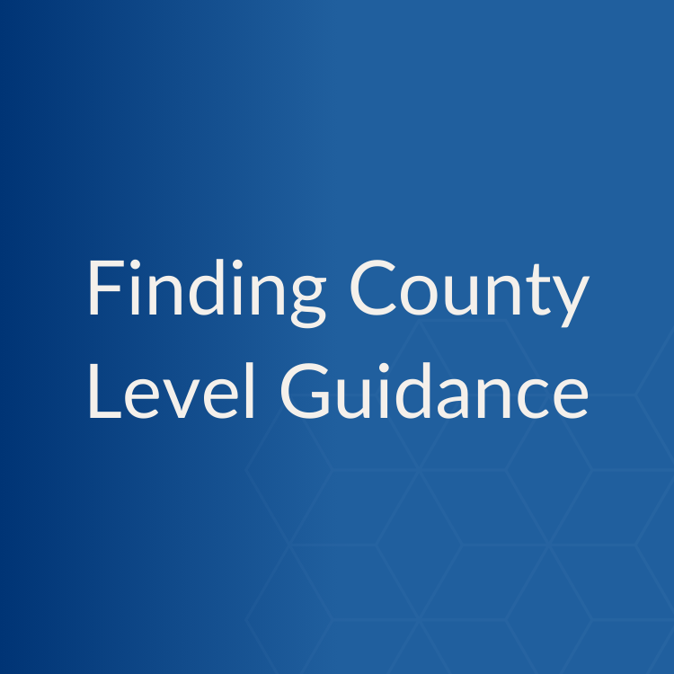 Finding County-Level Guidance