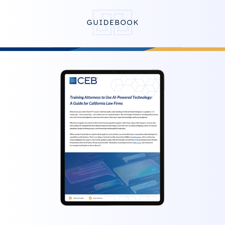 Training Attorneys to Use AI-Powered Technology
